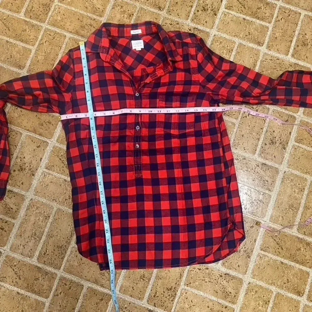 J. Crew Buffalo Plaid Top